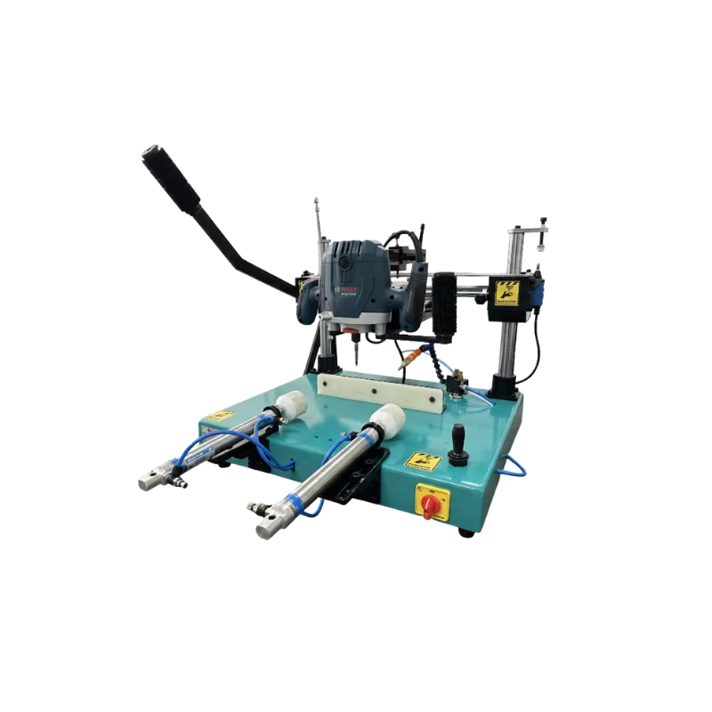 Mechnovate Pneumatic Copy Router for Aluminium and UPVC window profiles, industrial milling machine.